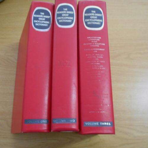 THE READER'S DIGEST GREAT ENCYCLOPAEDIC DICTIONARY - VOL 1 , 2 & 3